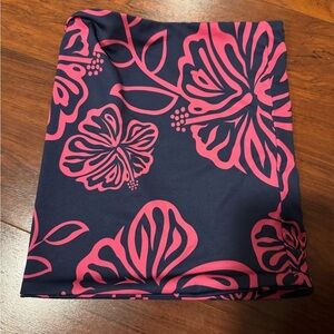 Floral Pink and Navy buff